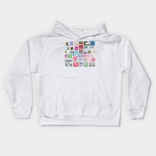 Stamp Collection Kids Hoodie